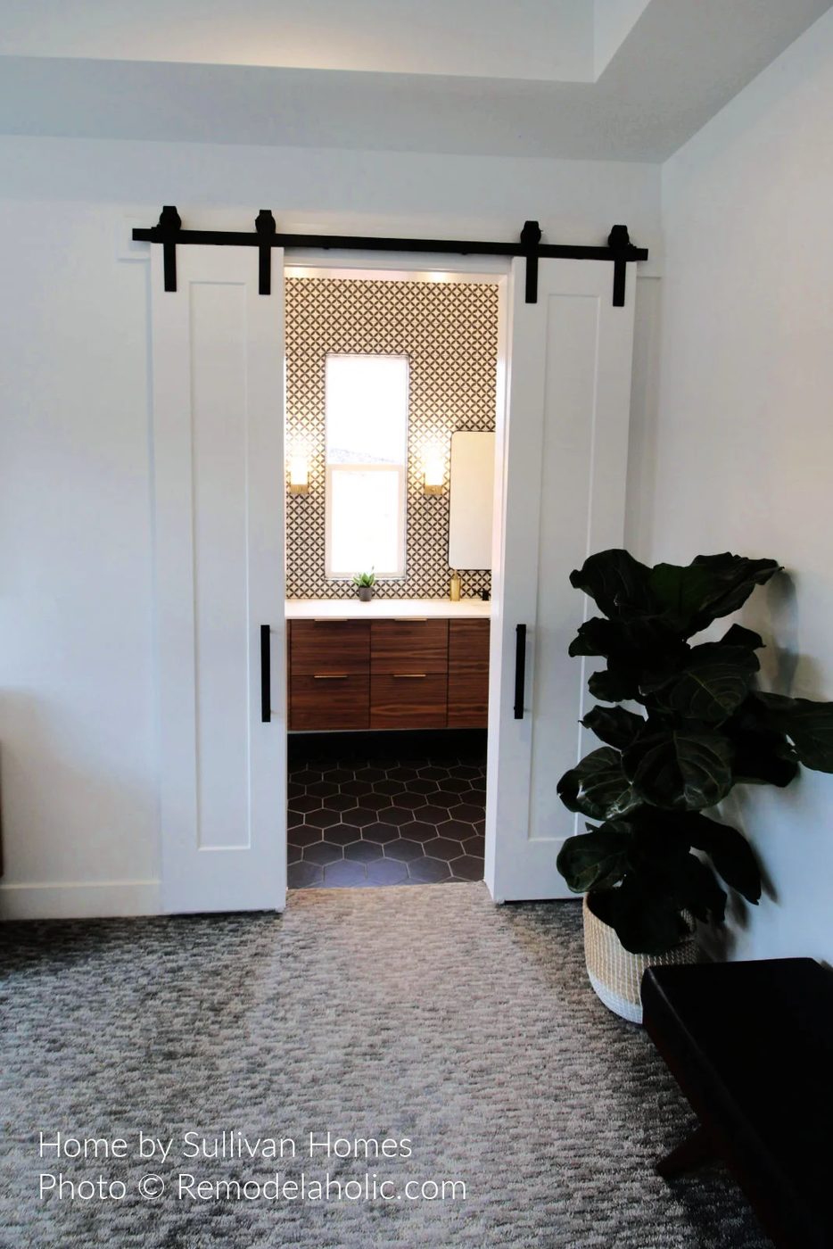 Diy Barn Door Design options Double Slim Barn Doors For Ensuite Bathroom SG19 H09 Bekob