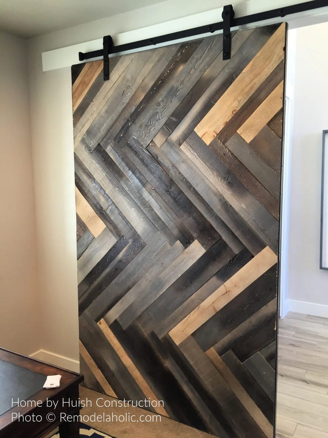 Diy Barn Door Design options Herringbone Chevron Wood Barn Door Extra Wide UV16 H27 Bekob