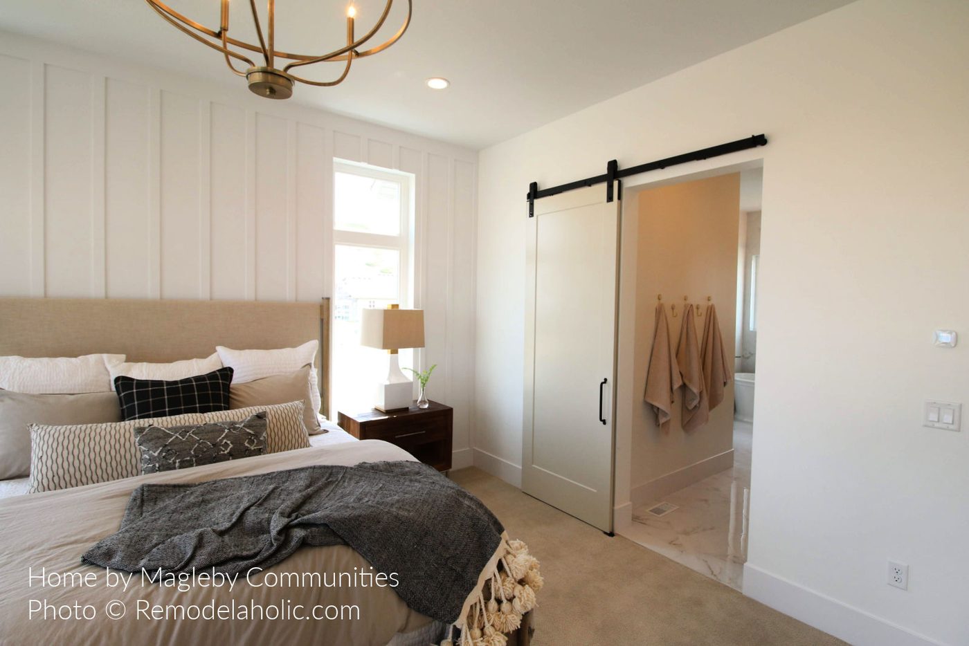 Diy Barn Door Design options direct Shaker Barn Door To Match Board And Batten With No Door Frame For Master Bedroom Bathroom SL18 H13 Bekob