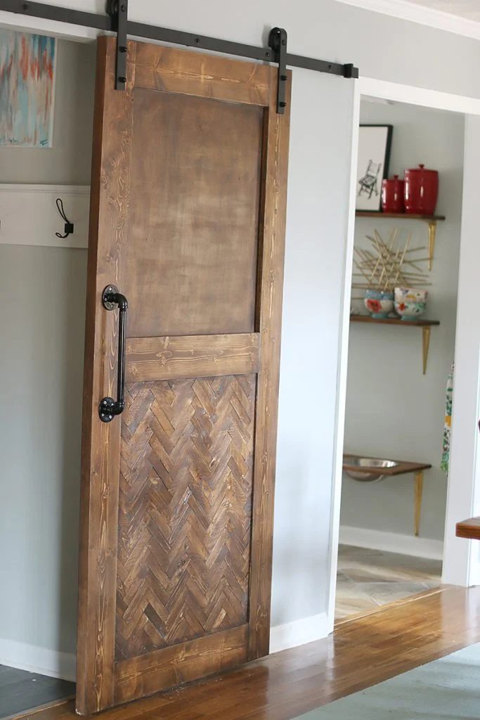 Herring Bone Barn Door