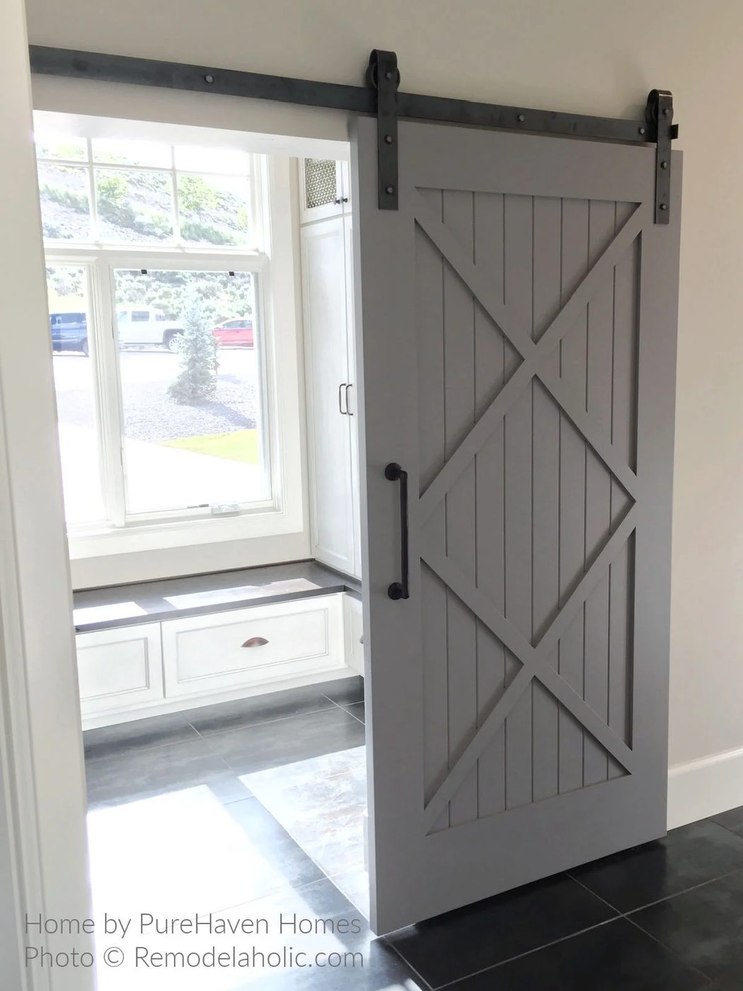 Diy Barn Door Design options Gray Double X Shiplap Door For Mudroom UV16 H21 Bekob