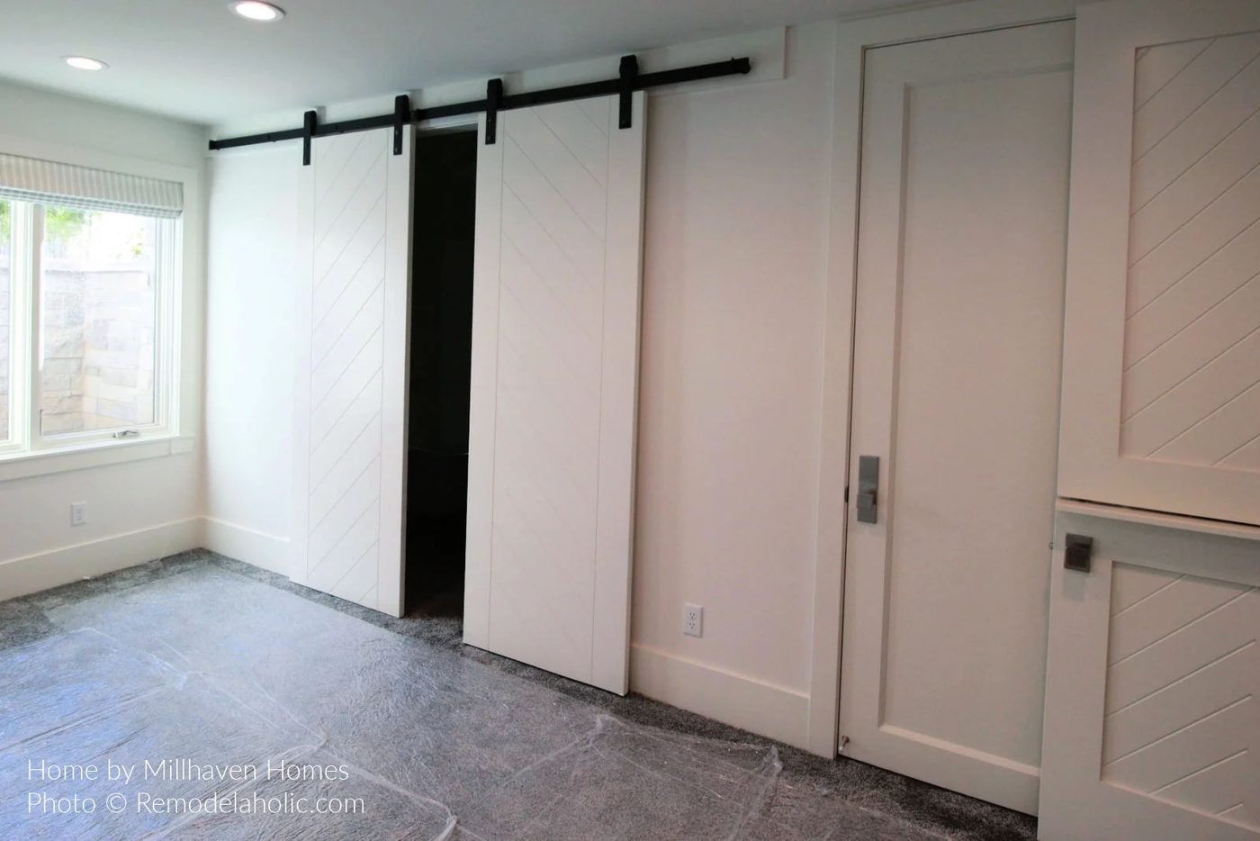 Diy Barn Door Design options Double Barn Door With Diagonal Shiplap Millhaven 16 Bekob