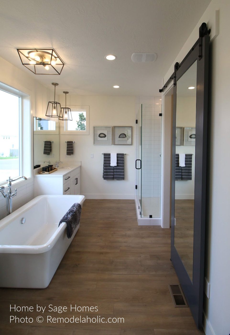 Diy Barn Door Design options Mirror Barn Door For Bathroom SL18 H16 Bekob