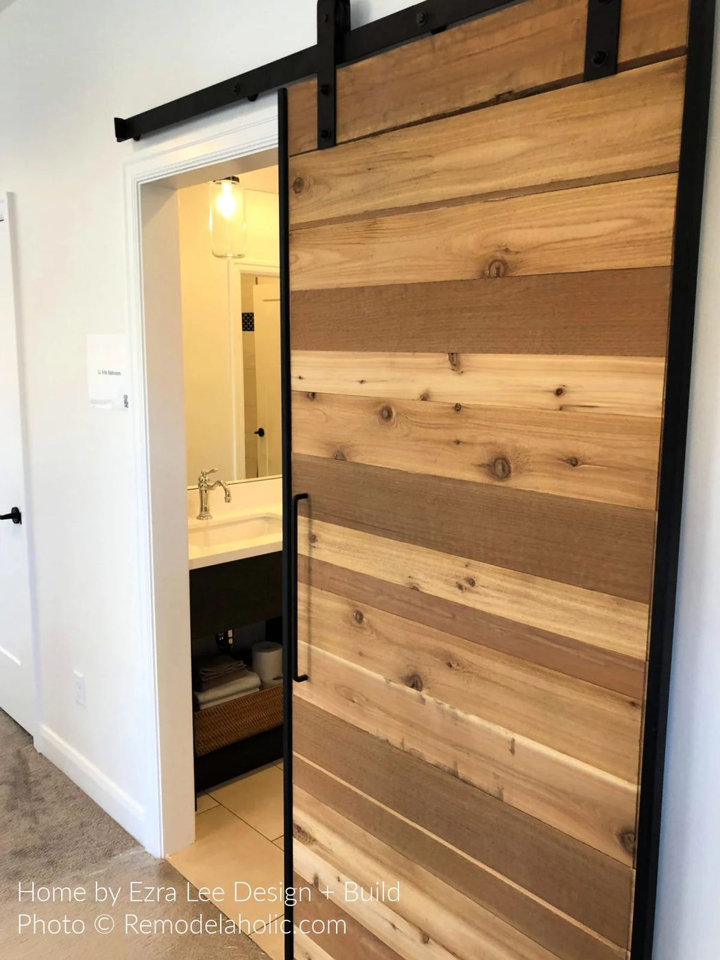 Diy Barn Door Design options Wood Plank Metal Barn Door Modern Farmhouse Bathroom UV18 H28 Bekob