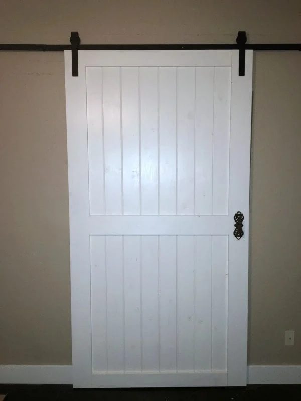 2 Handmade Sliding Barn Door modest-cost Friendly Over Inspired Featured On @Bekob Edit 600x800