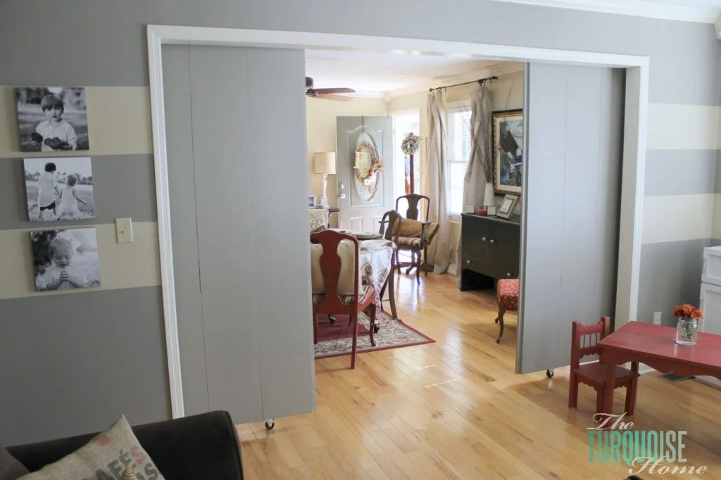 build extra large double sliding barn doors - The Turquoise Home
