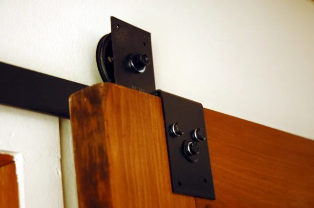 $45 sliding barn door hardware walkthrough - My Not So Shabby Life LisaW