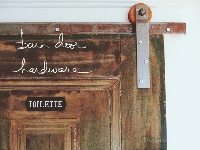 inexpensive rolling barn door hardware, detailed walkthrough - Lynne Knowlton