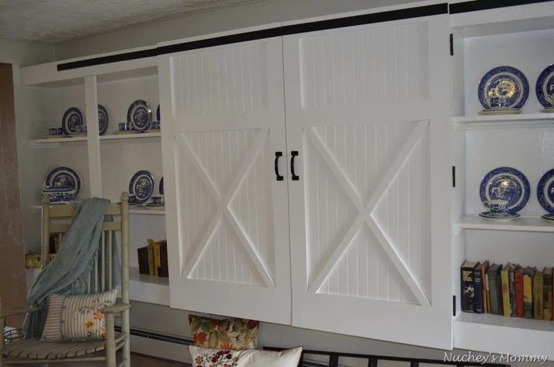 4 Generation 1 Roof faux barn door cabinet