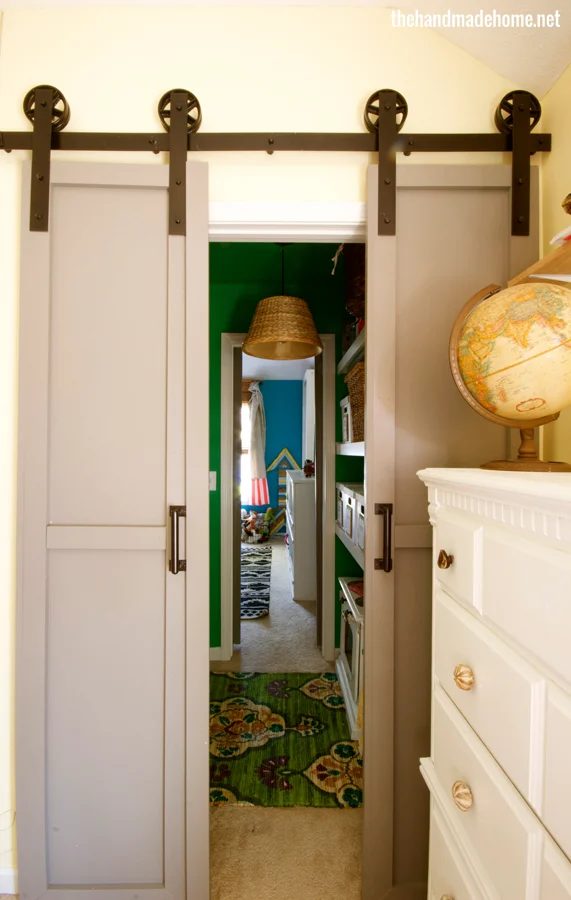 handmade double barn doors - The Handmade Home