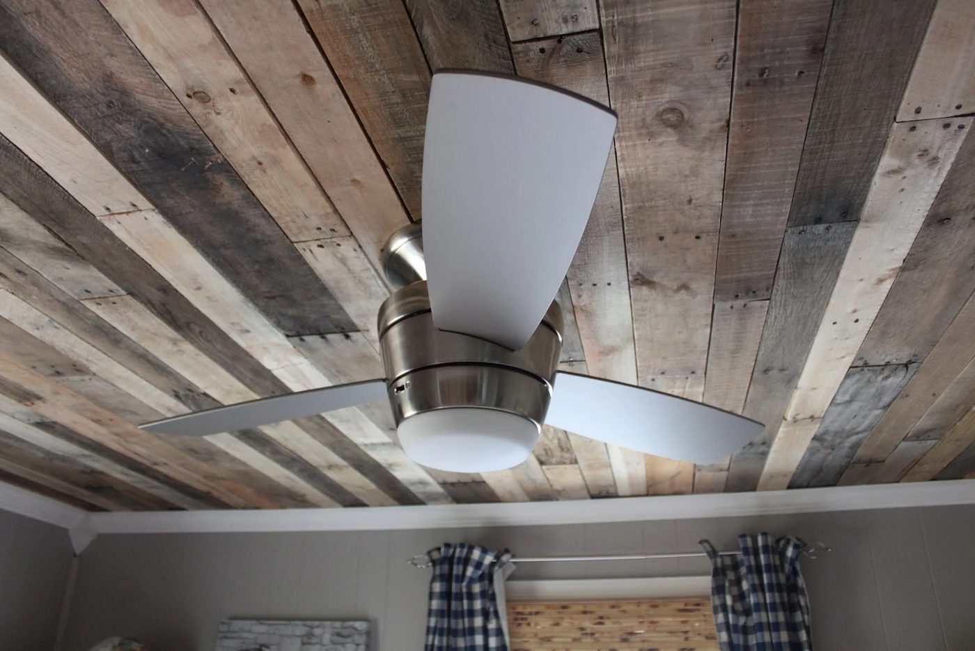 vivid Handmade Rustic Wood Ceiling by Maple Leaves and Sycamore Trees featured on Bekob