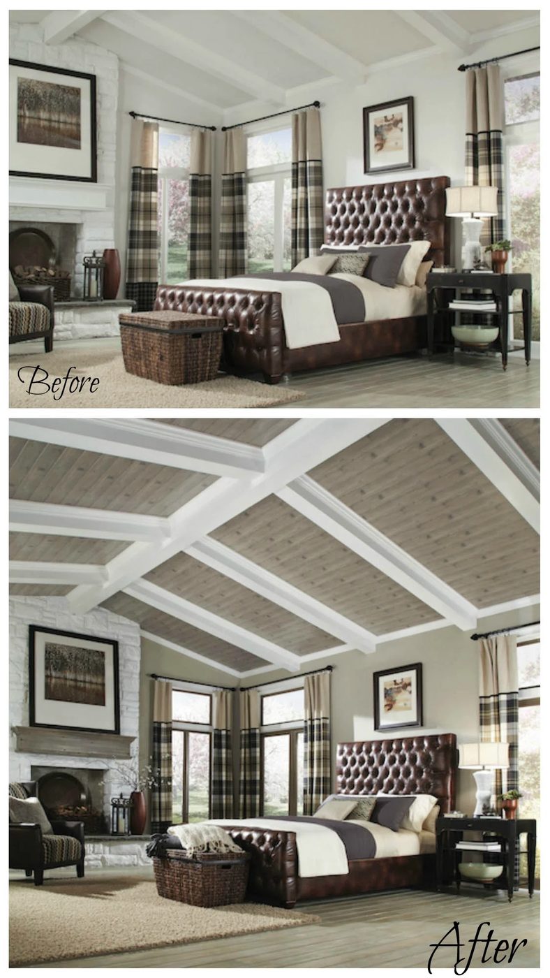 Armstrong planked ceiling makeovers