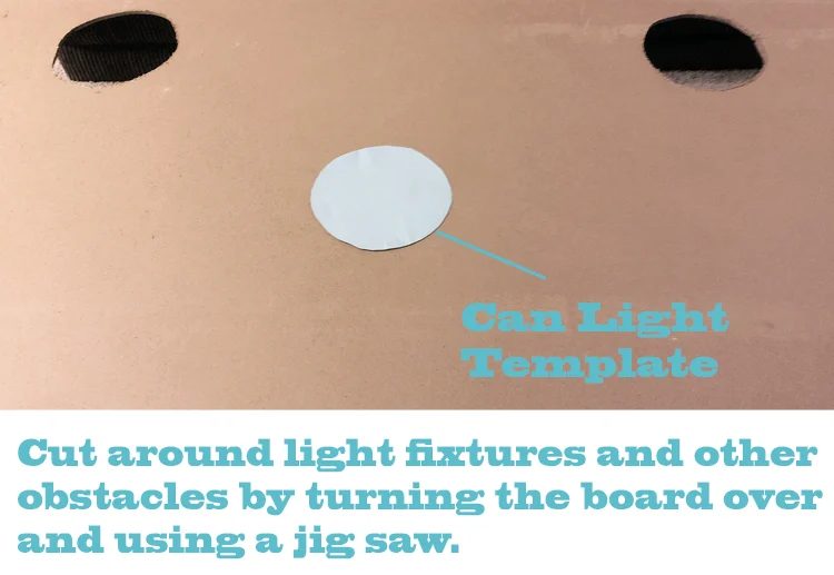 Handmade Beadboard Ceiling how to work around obstacles