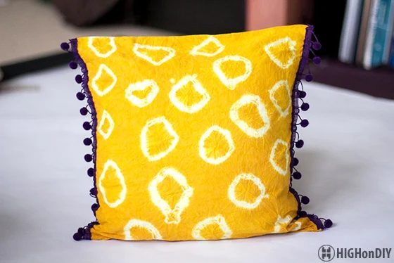 Handmade Natural TieDye Fabric Pillow 2