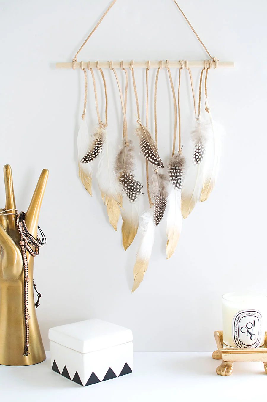 Feather Wall Hanging Handmade