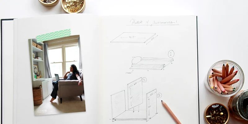 Handmade Bookcase Hutch method