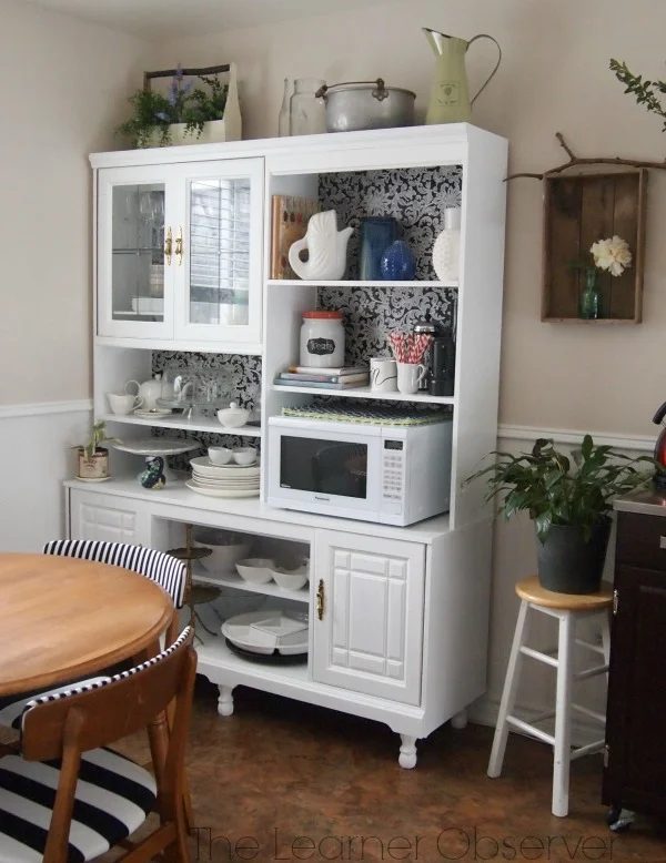 kitchen hutch makeover, The Learner Observer featured on Bekob