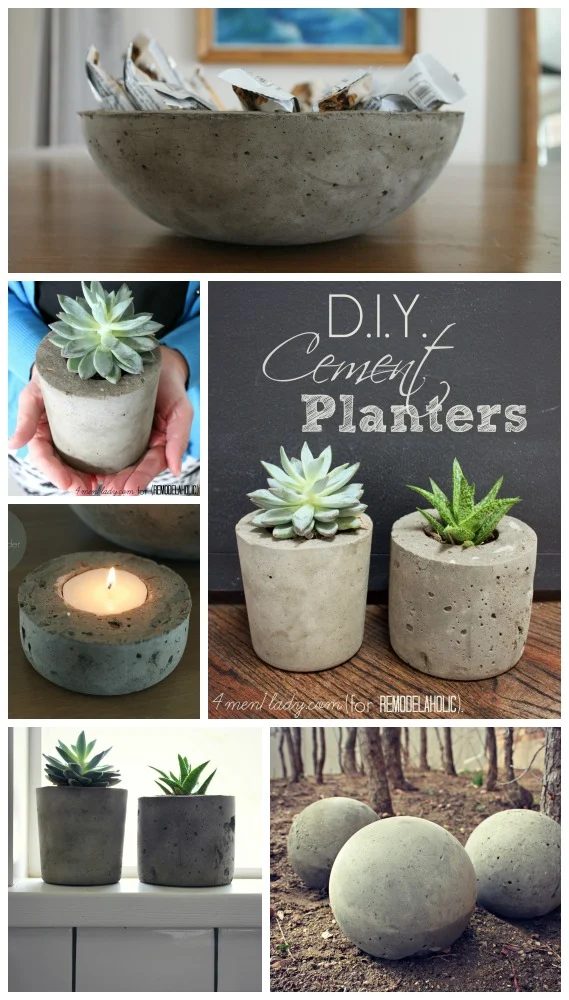 Handmade Cement Planters #Bekob