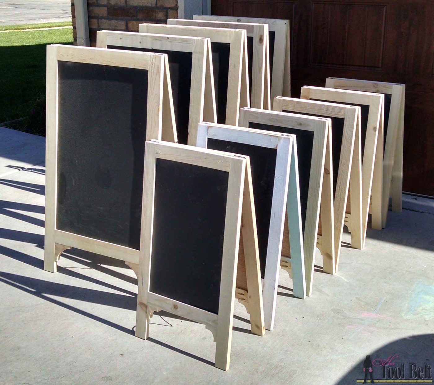 Build Standing A-Frame Chalkboard Easel Signs