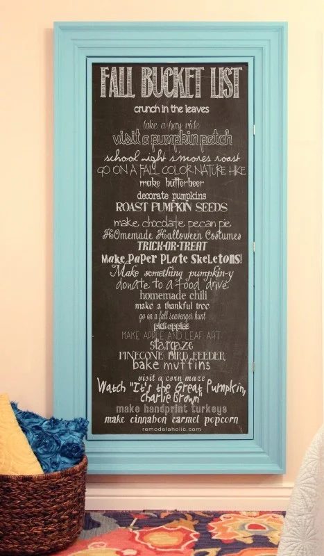 Chalkboard Bucket List Printable