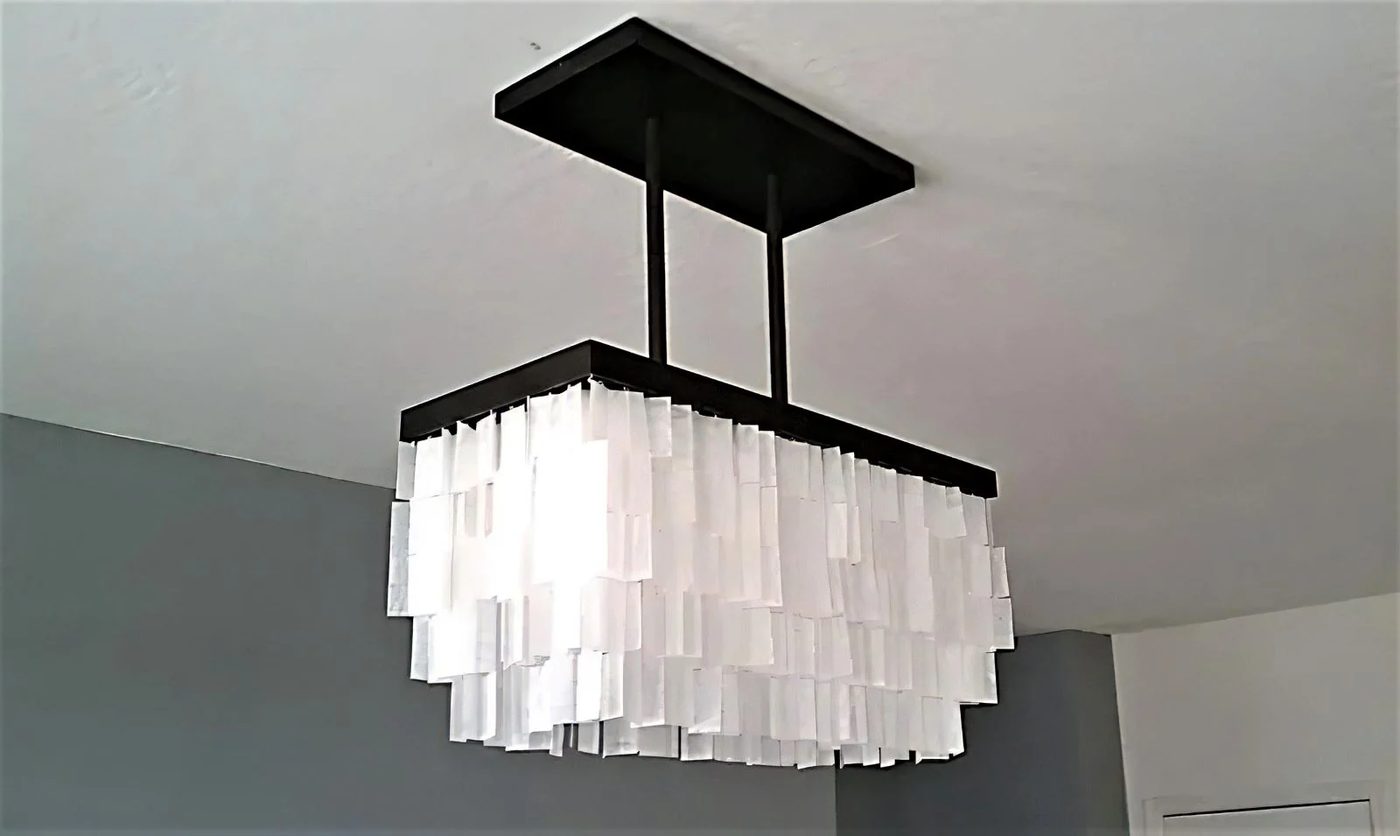3 How To Diy Faux Capiz Chandelier 122441