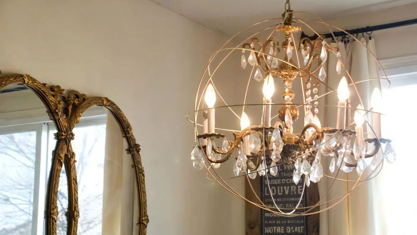 9 Crystal Orb Chandelier Diy Vintage Romance Style Featured On Bekob 122753
