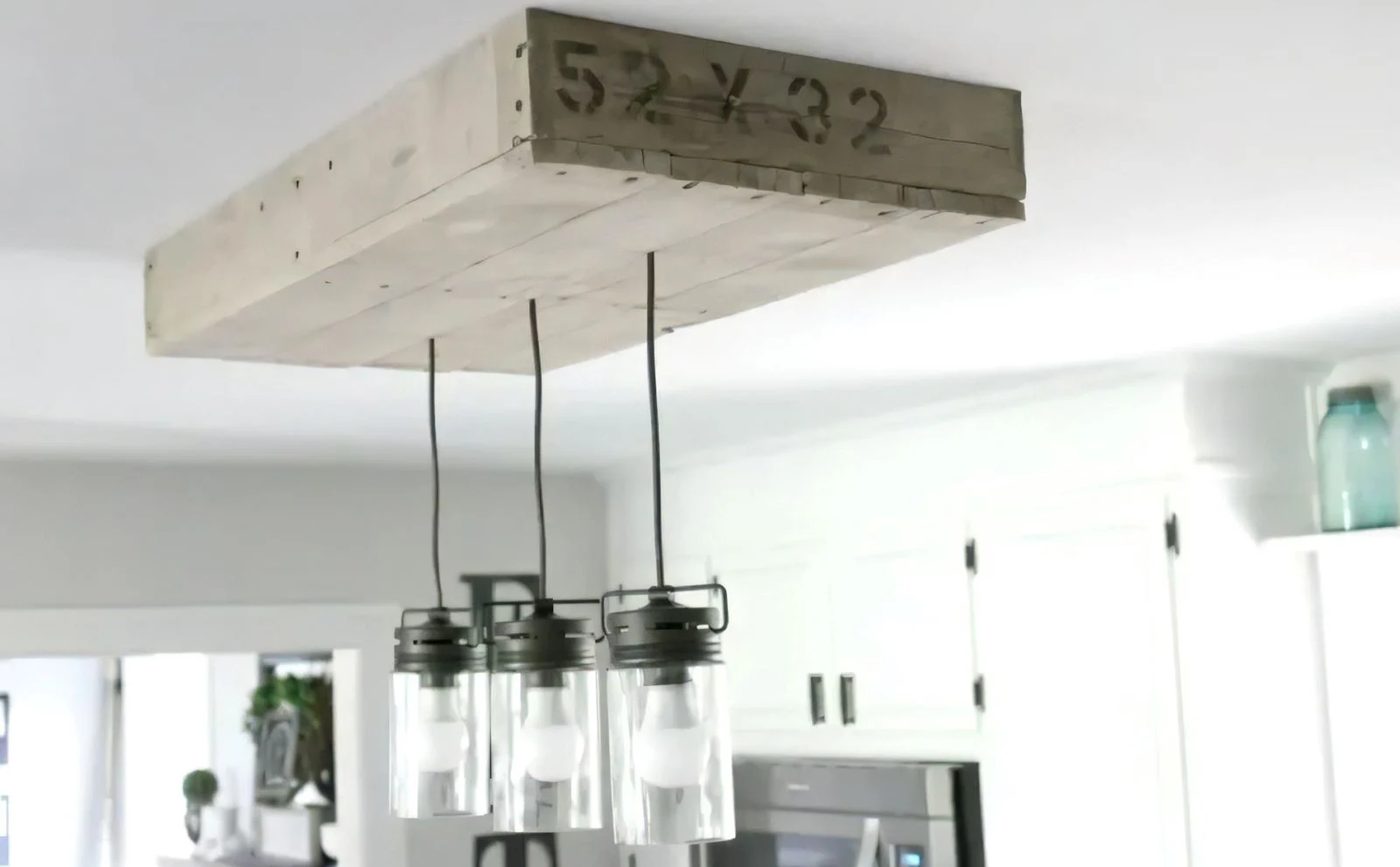 17 10 Handmade Palletwood Lightbox For Kitchen Island Noting Grace Featured On @Bekob 122433