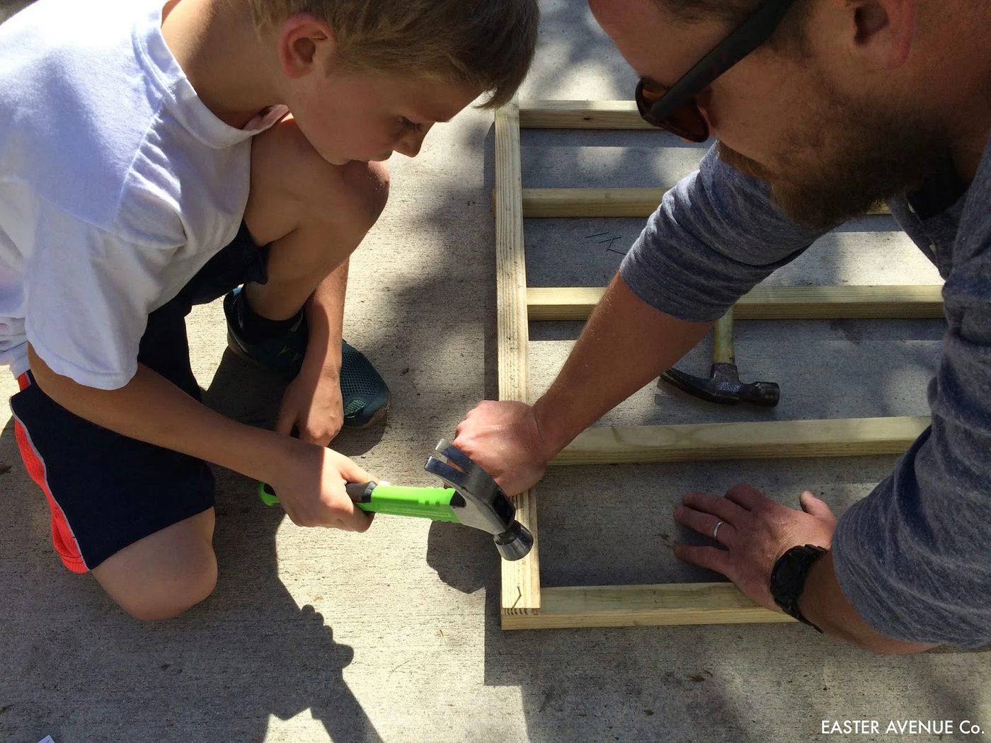 how to build a chevron lattice for garden plants, step 3 - Easter Avenue Co on @Bekob