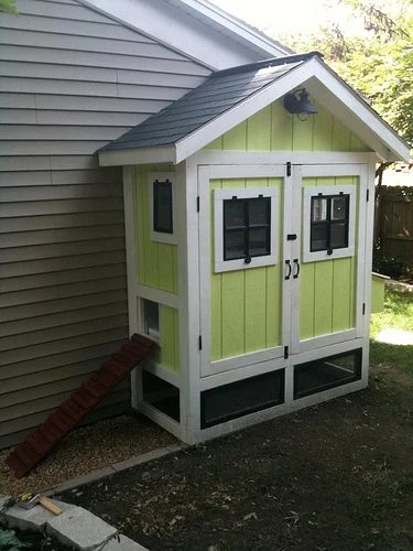 from Backyard Chickens, build alongside the house