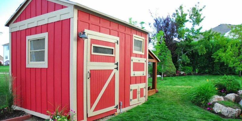 Cute Handmade Chicken Coop with Attached Storage Shed