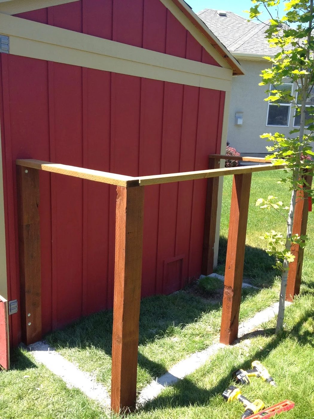 Handmade Chicken Run with Coop and Storage Shed by Chalkboardblue featured on Bekob