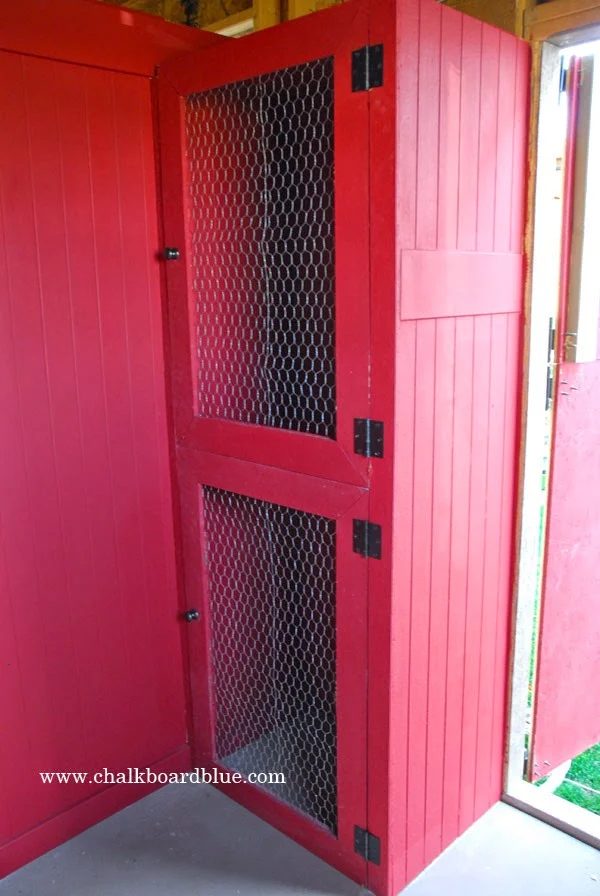 Handmade Storage Shed with Chicken Run by Chalkboardblue featured on Bekob
