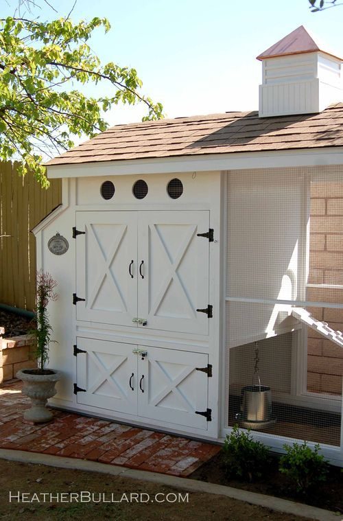 by Heather Bullard - just so well fitted! Stable house style for a chicken coop