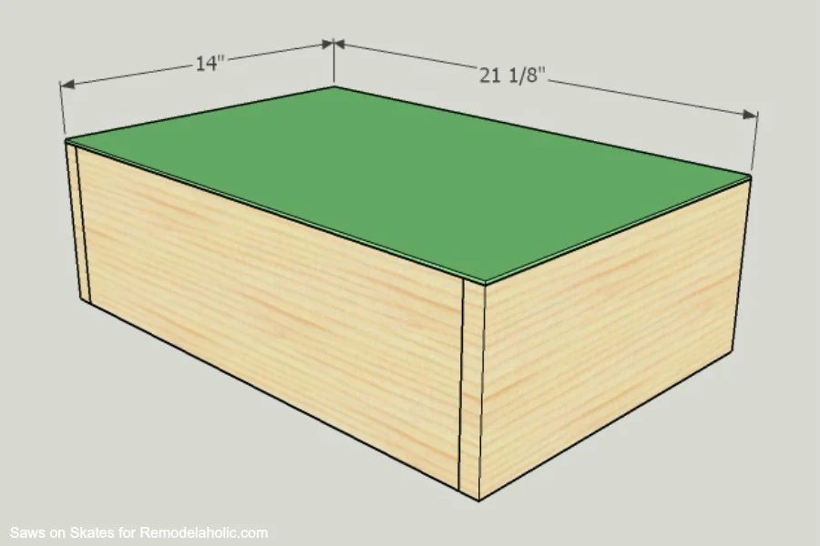 Chunky Nightstand Saws On Skates Drawer Box Assembly 2