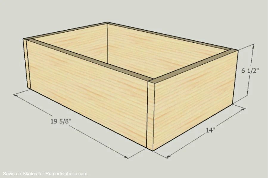 Chunky Nightstand Saws On Skates Drawer Box Assembly 1