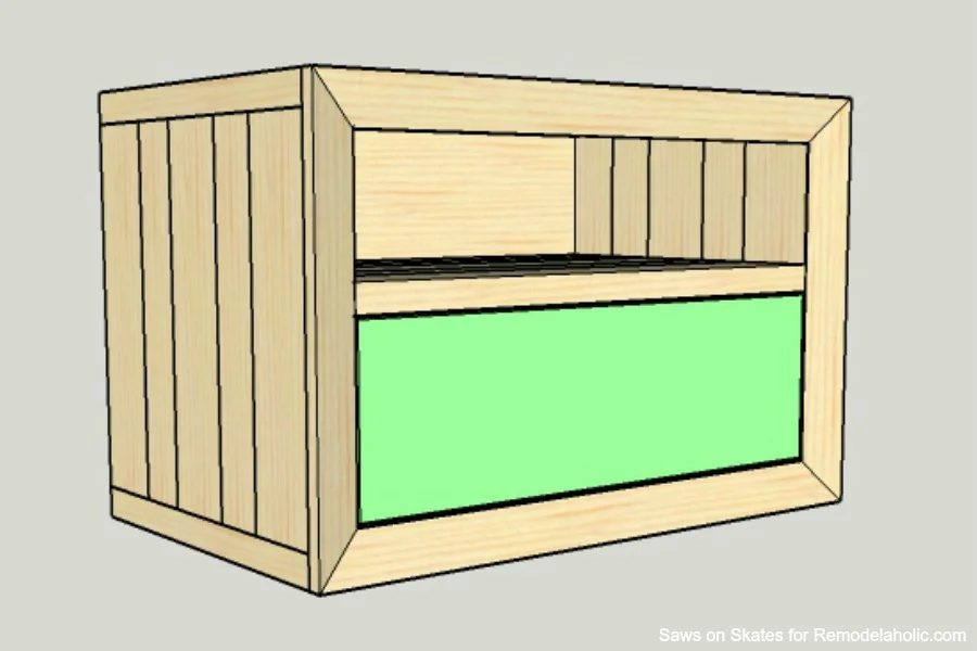 Chunky Nightstand Saws On Skates Drawer Front Installation