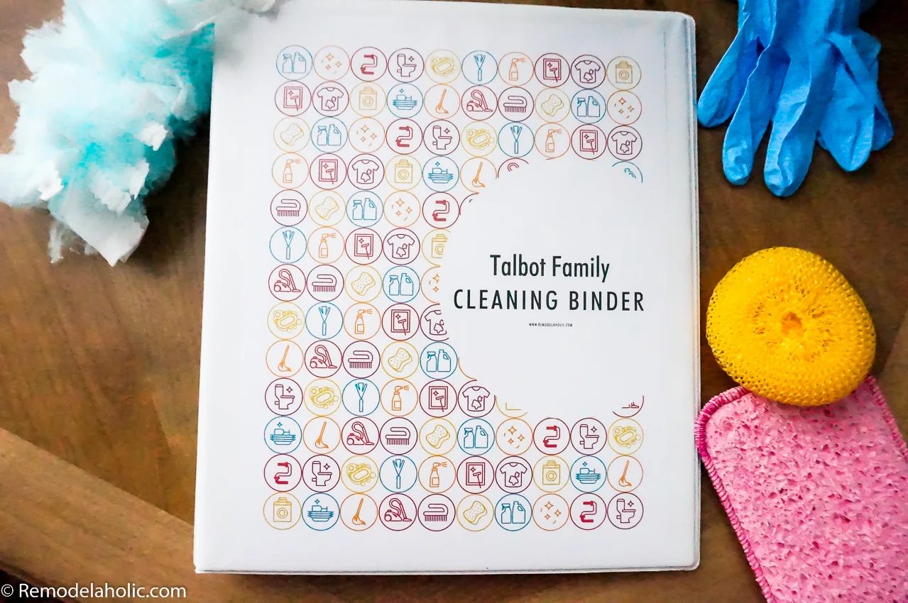 Handmade Cleaning Binder Ready-to-print + Editable Cleaning Calendars