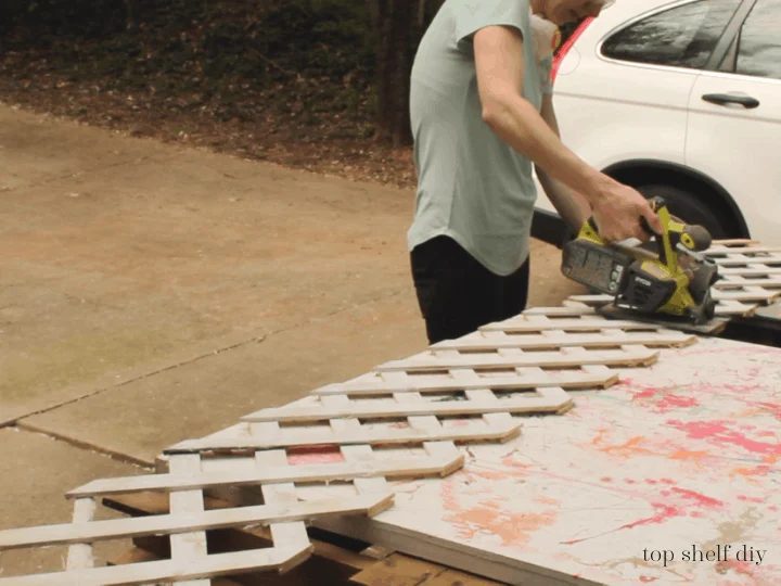 How To Cut Lattice To Make A Climbing Rose Trellis Along A Concrete Foundation Wall, Top Shelf Handmade On Bekob