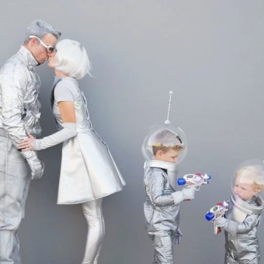 Halloween Costumes, Family In Space
