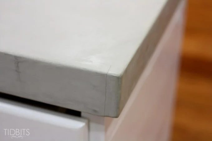 Cami Tidbits review of problems handmade concrete countertops built from scratch