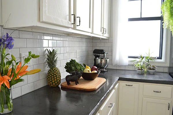 Sarah's Big option Handmade dyed concrete countertops from scratch durability review