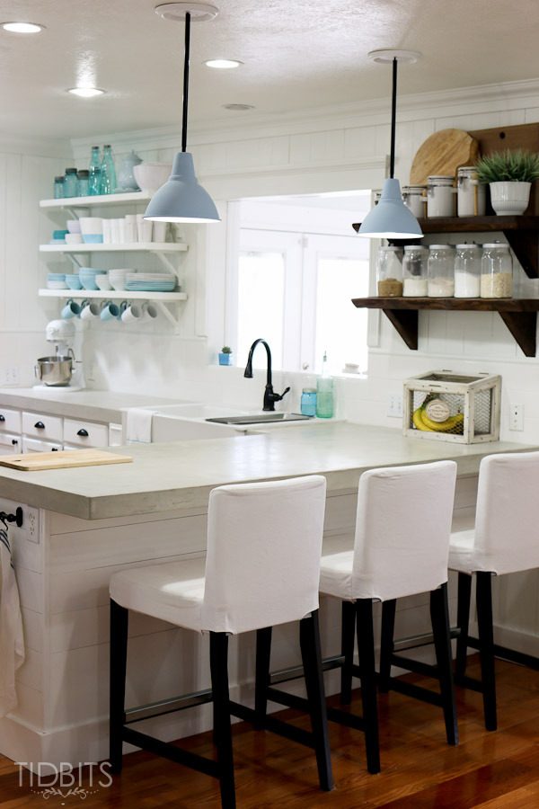 Cami Tidbits review of handmade concrete countertops built from scratch
