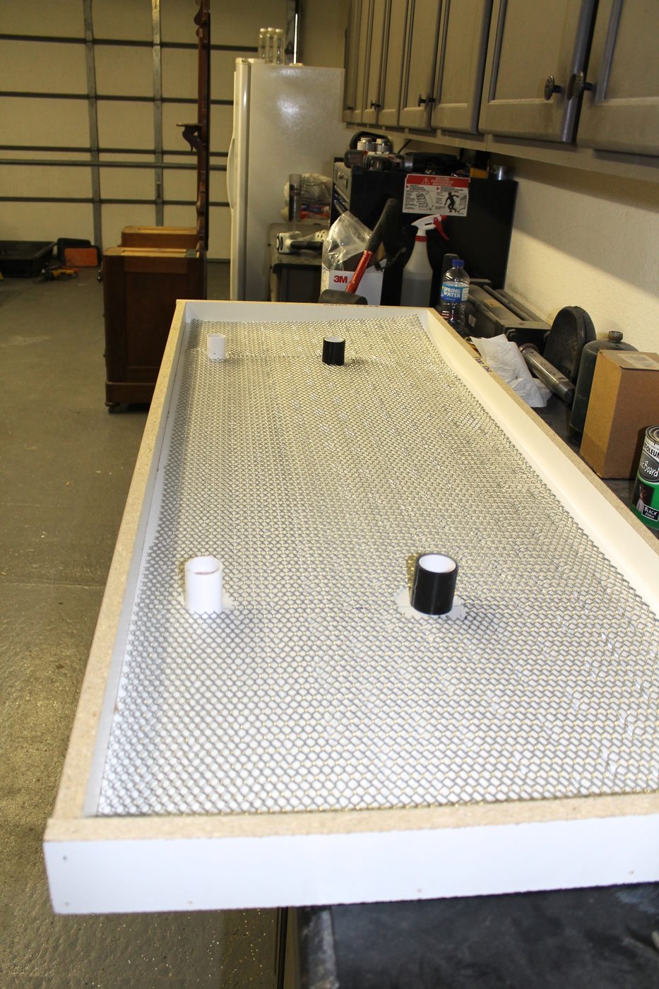 how to make your own solid concrete Handmade countertops with forms and tinted concrete (3)