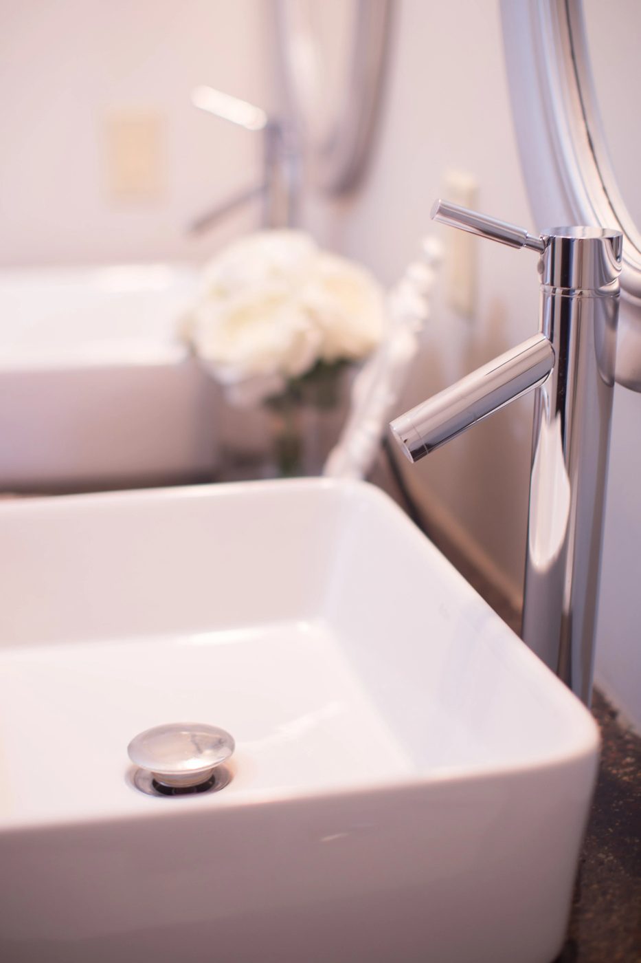 master bathroom renovation with Handmade concrete countertops Construction2Style on @Bekob (9)