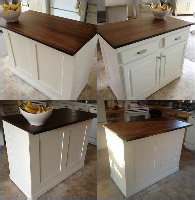 board and batten kitchen island makeover, Serene Swede featured on Bekob