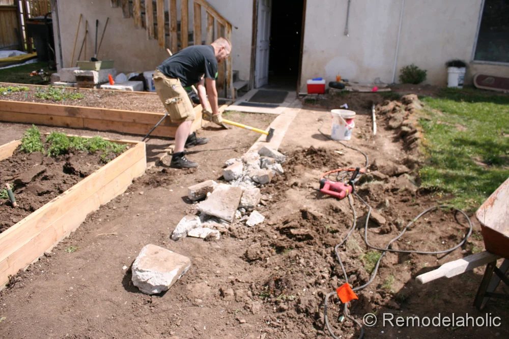 Handmade concrete patio-14
