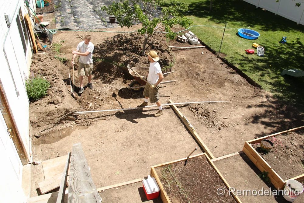 Handmade concrete patio-19