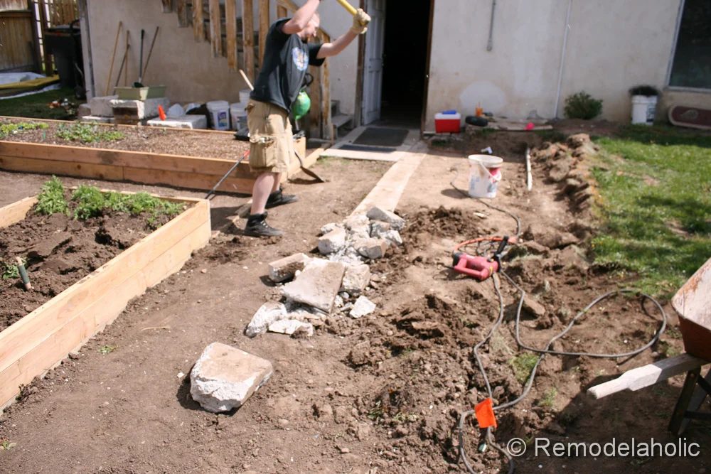 Handmade concrete patio-13