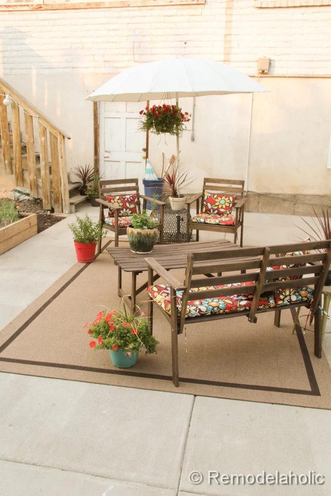 Handmade concrete patio part two-38-2