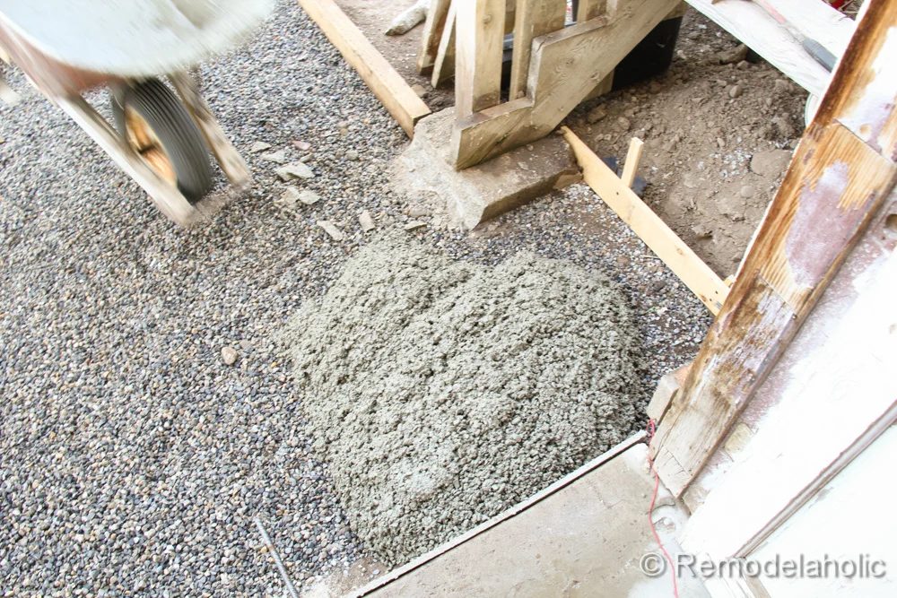 Handmade concrete patio part two-4-2